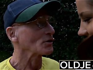elderly youthfull xxx anal for super-sexy teenager gulps